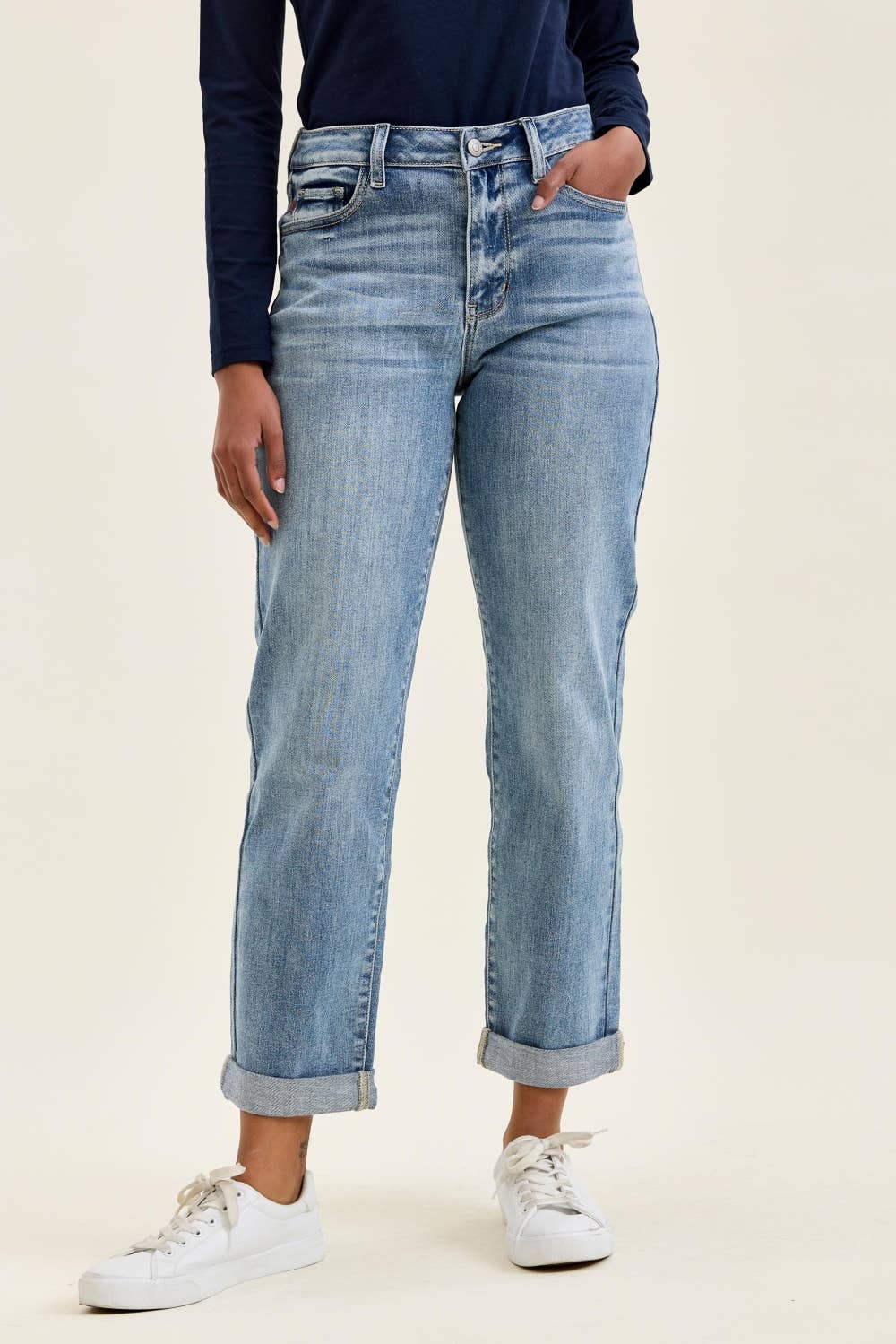 MR "BILLIE" Boyfriend LT Light Iced Indigo