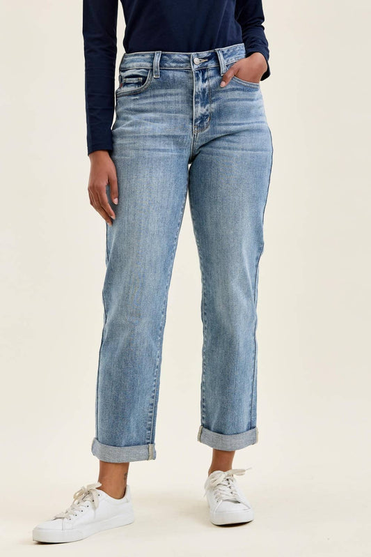 MR "BILLIE" Boyfriend LT Light Iced Indigo