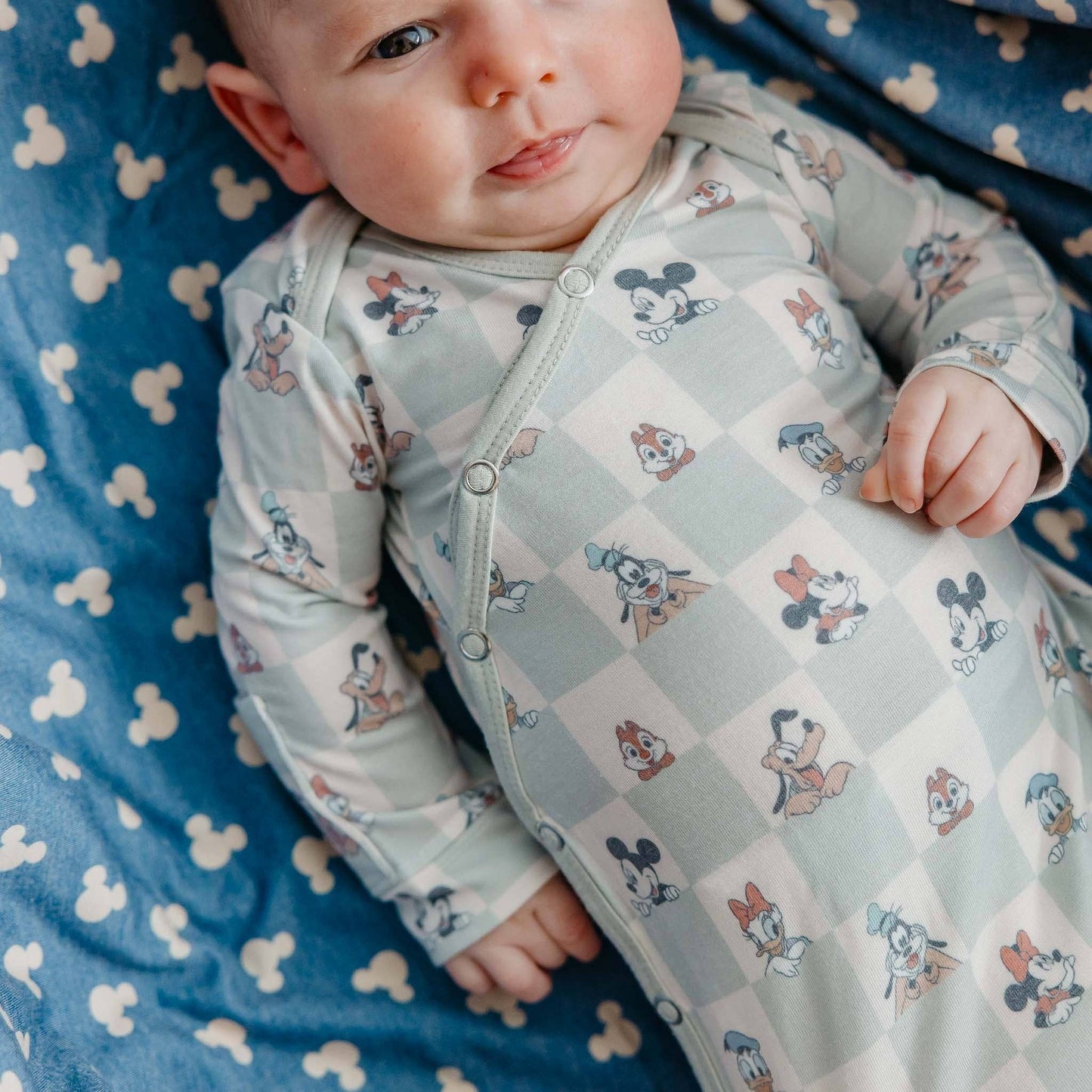 Newborn Knotted Gown - Mickey Mouse and Friends