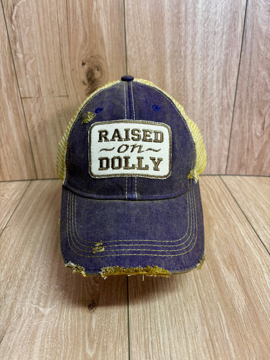 Raised on Dolly basic Distressed SnapBack Hat