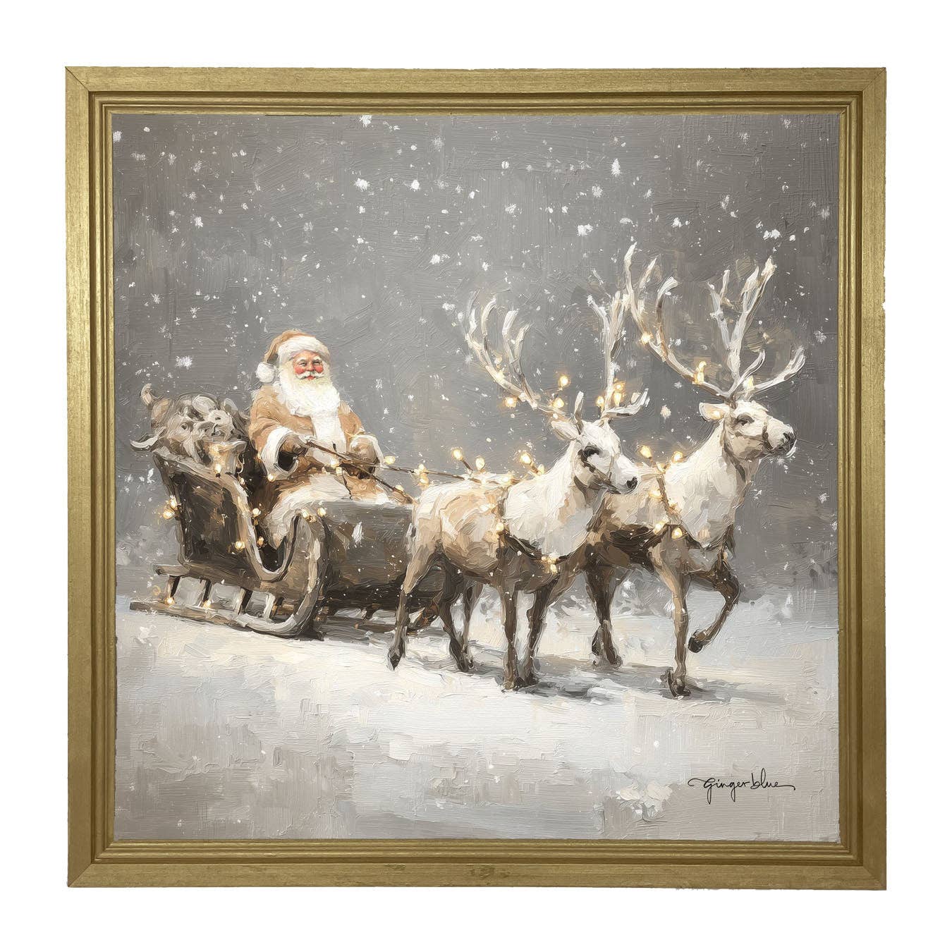Christmas Lights on Sleigh
