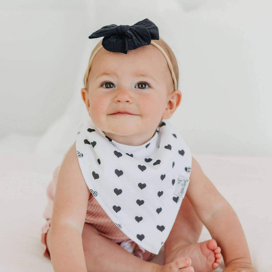 4 Pack Baby Bandana Bibs - Blush