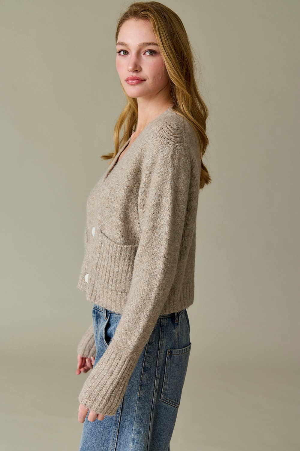 Angela Double Pocket Cardigan