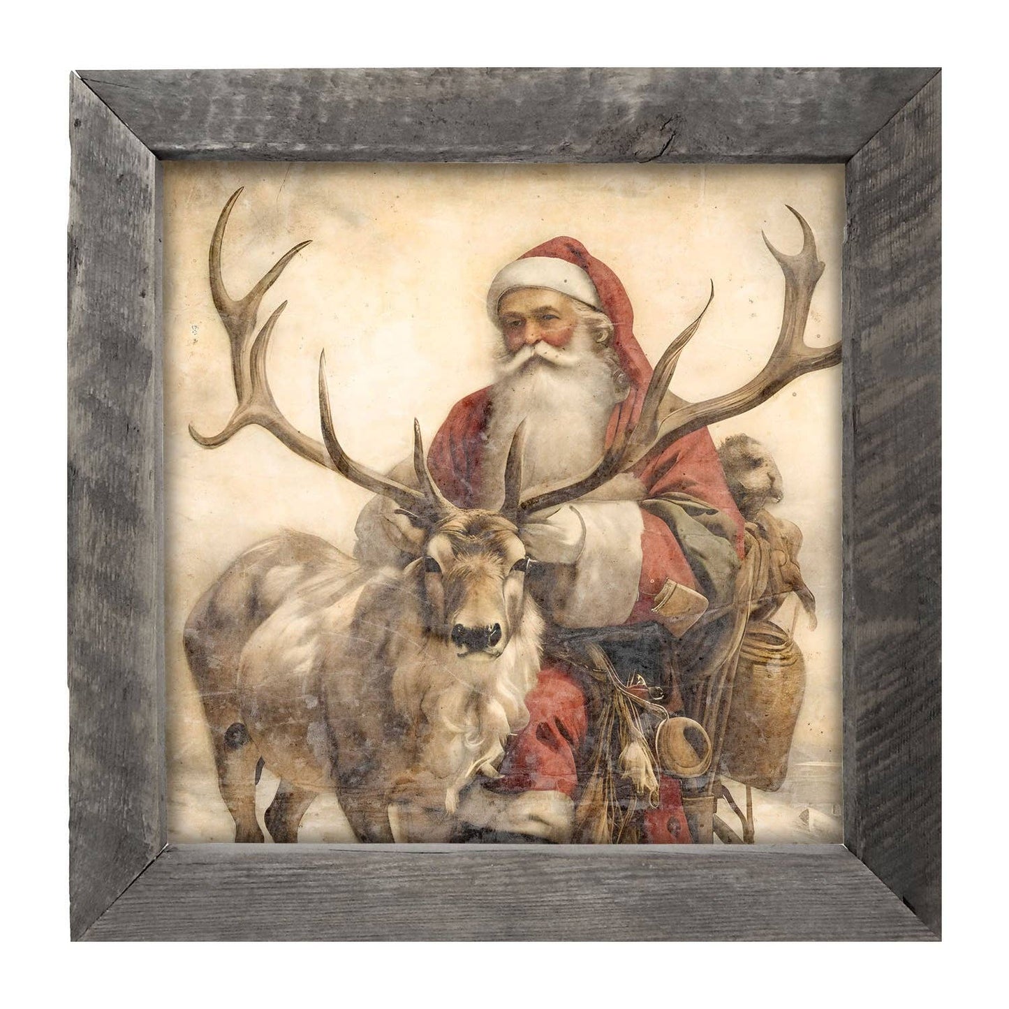 Reindeer with Santa  1