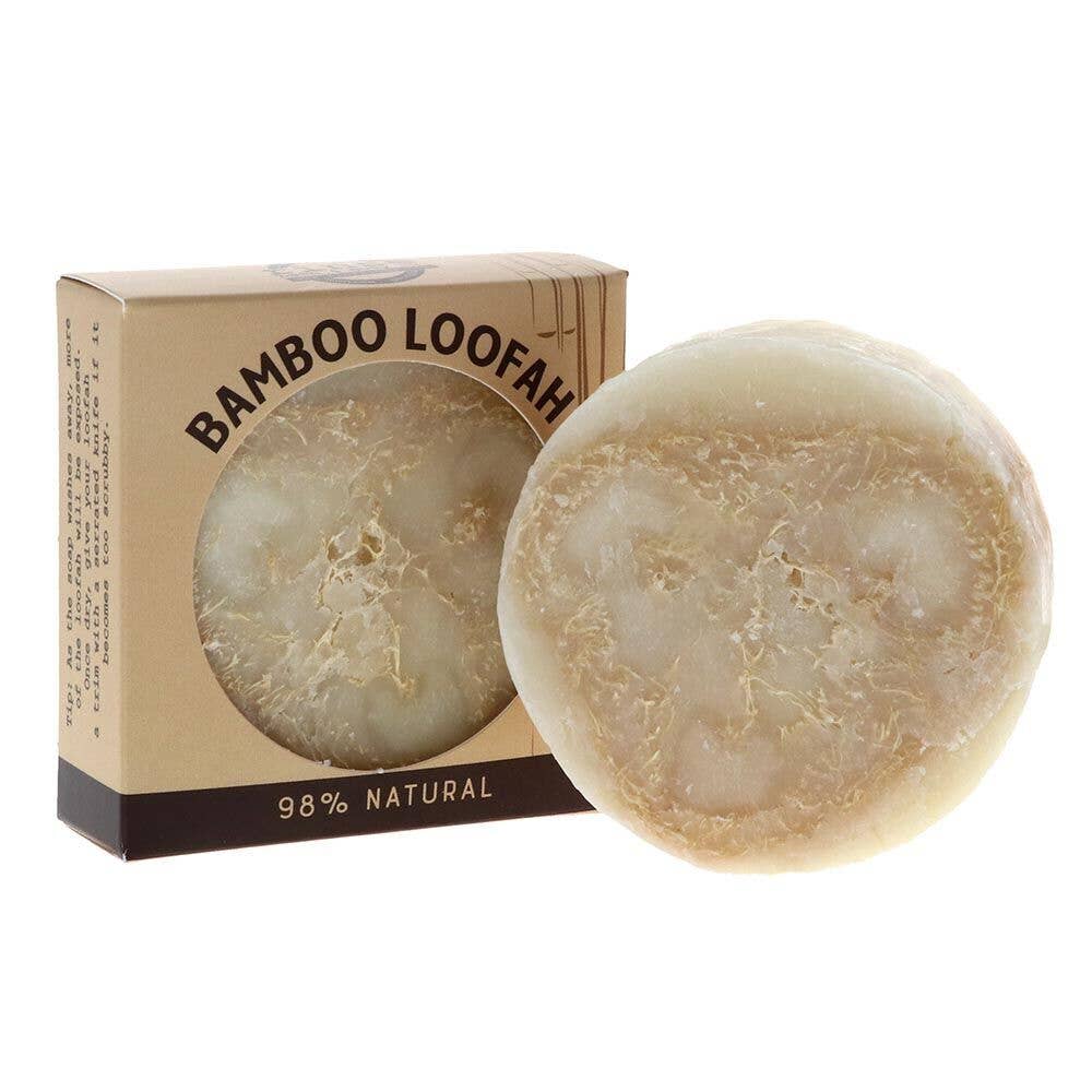 Loofah Bar Soap - Bamboo | Exfoliating Spa | 100% Natural