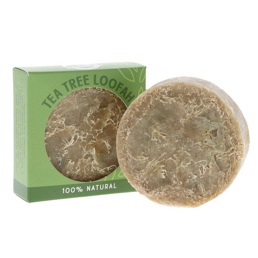 Loofah Soap - Tea Tree | Exfoliating Bar | Antiseptic