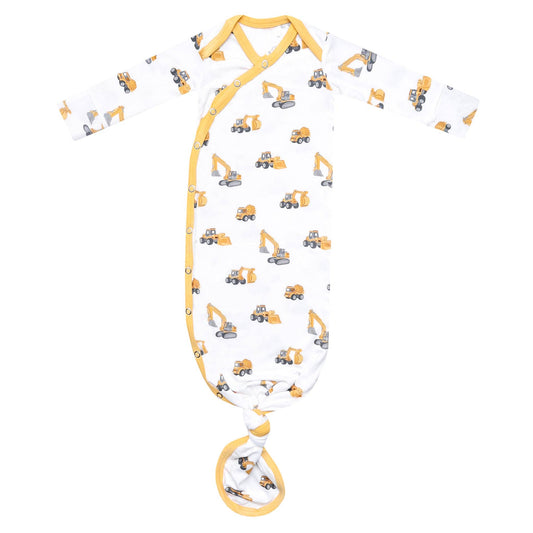 Bamboo Newborn Knotted Gown - Dozer