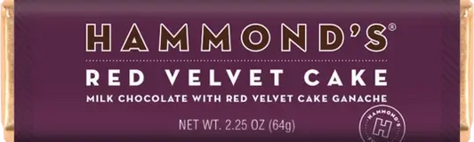 Hammond’s Red Velvet Cake Milk Chocolate Candy Bar