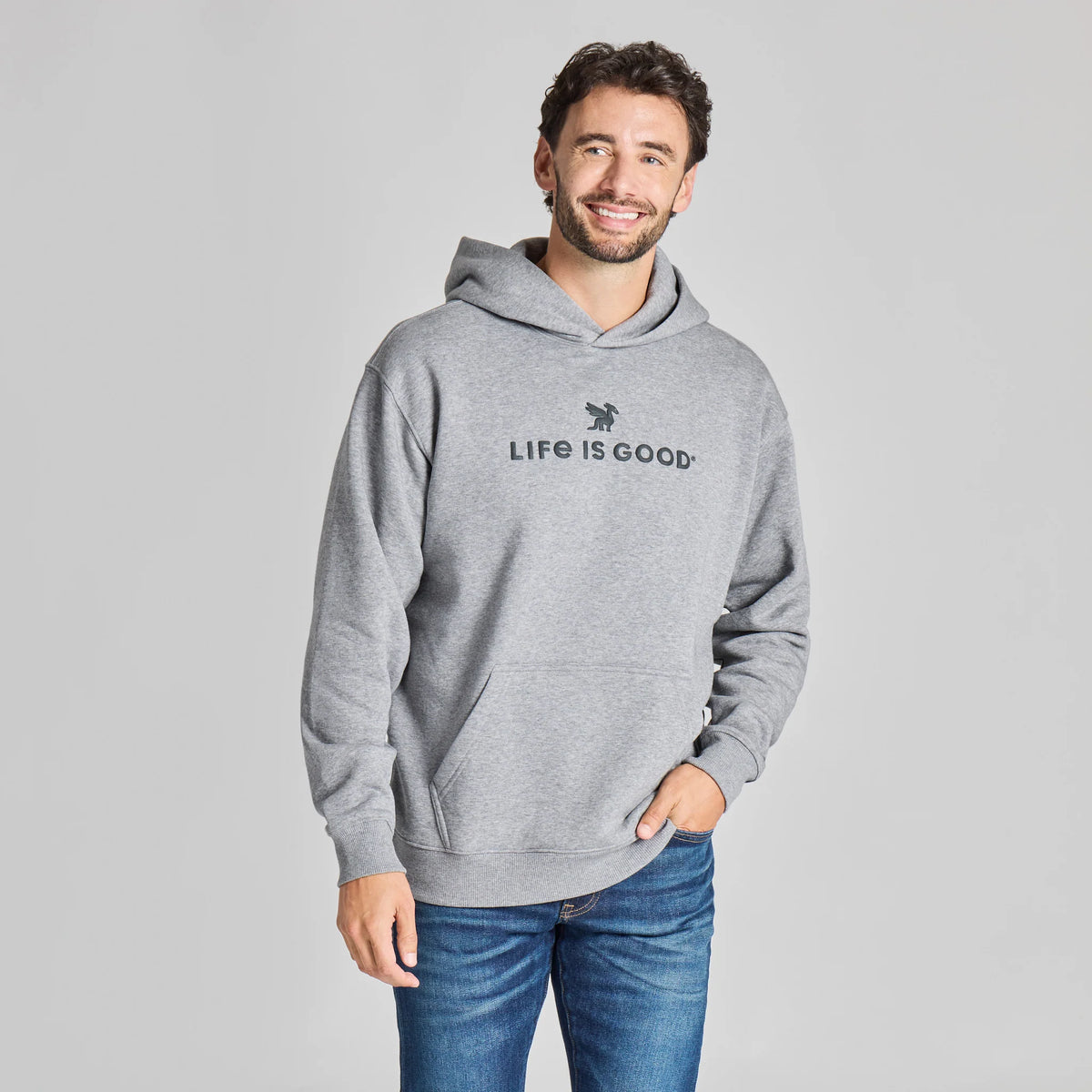 Dragon Clean Wordmark Good Vibes Hoodie