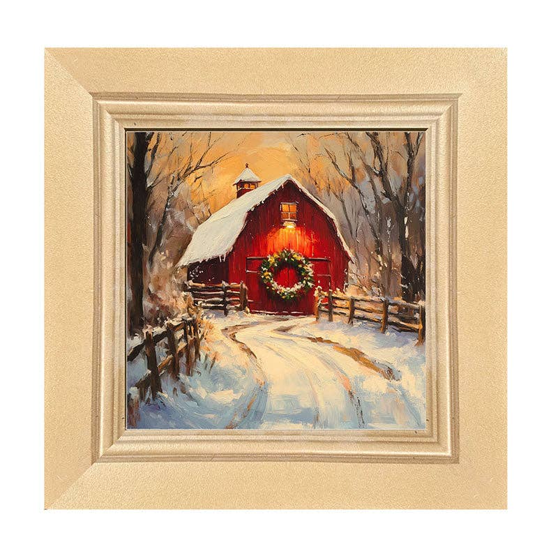 Red Barn at Christmas