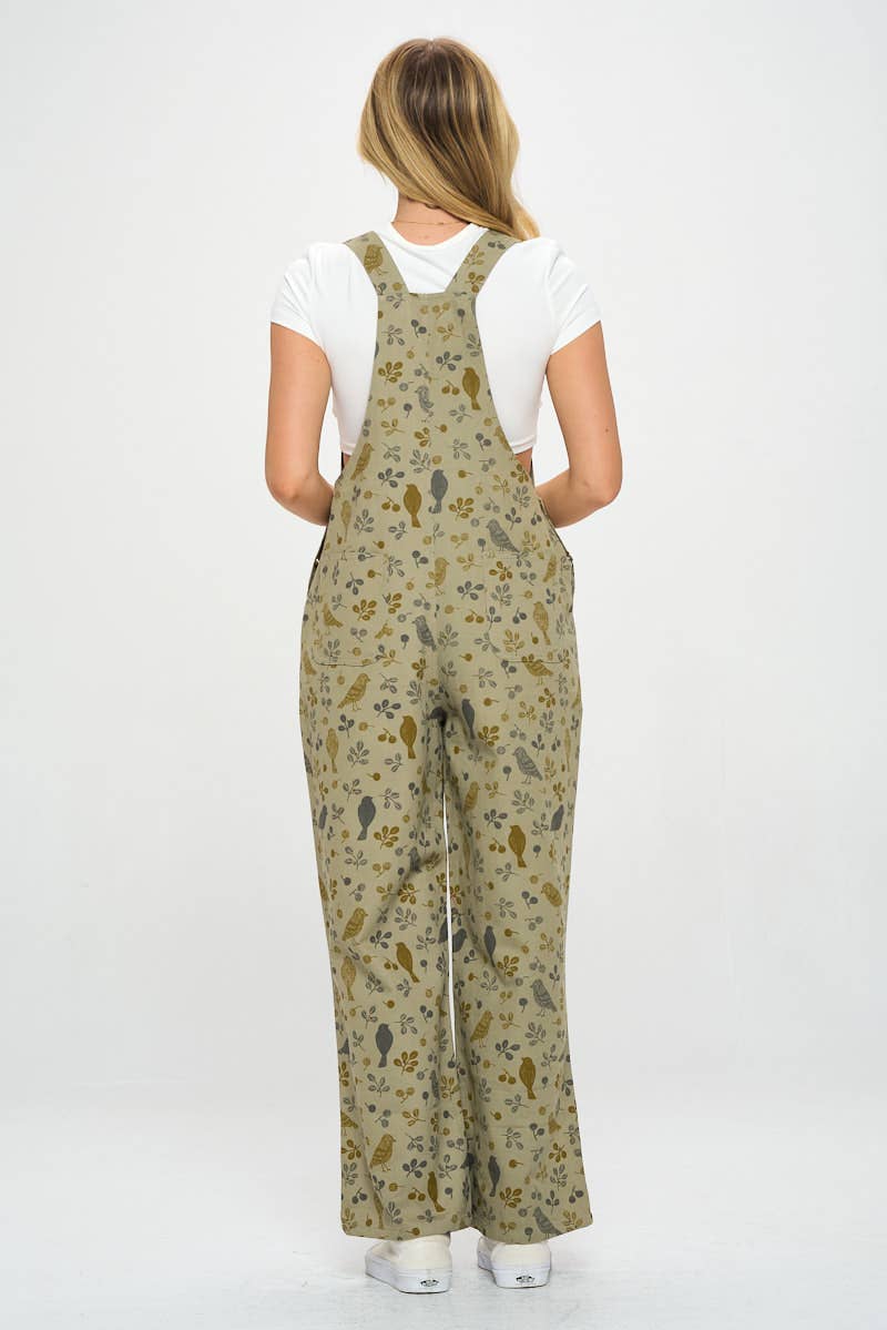 Bird print Overall