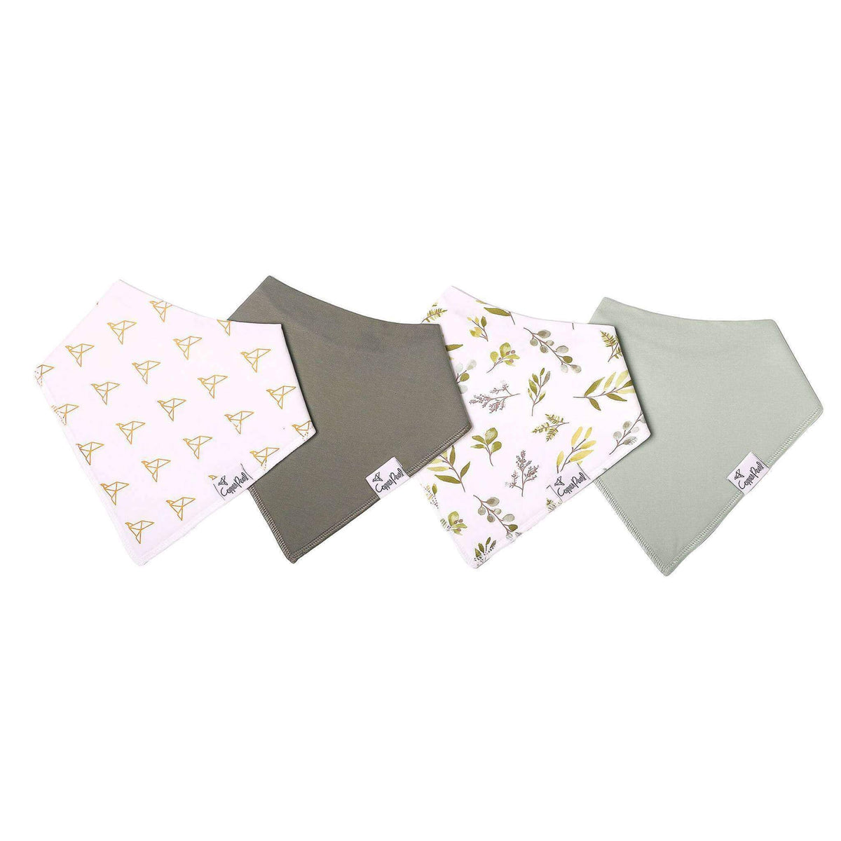 4 Pack Baby Bandana Bibs - Haven
