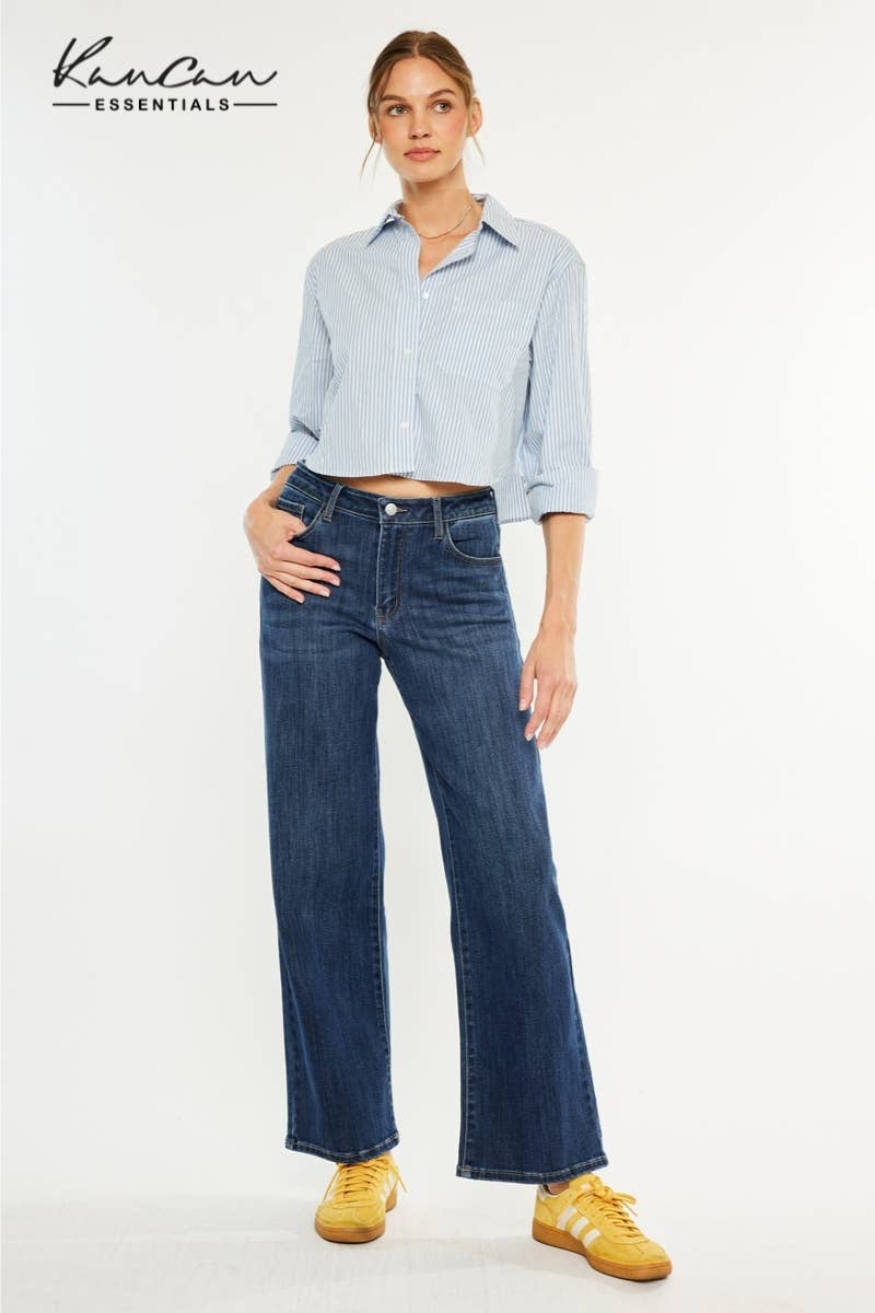 Crater High Rise Wide Leg Kan Can