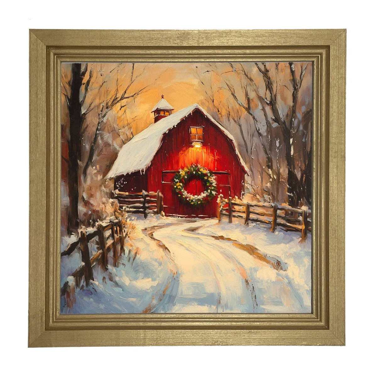 Red Barn at Christmas