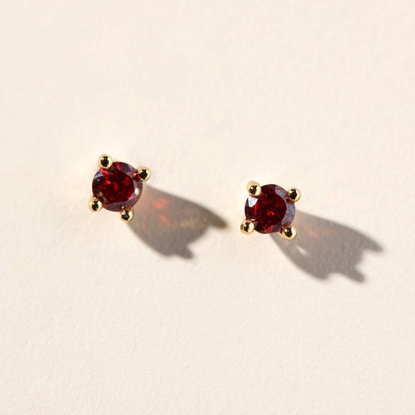 Red Crystal Studs