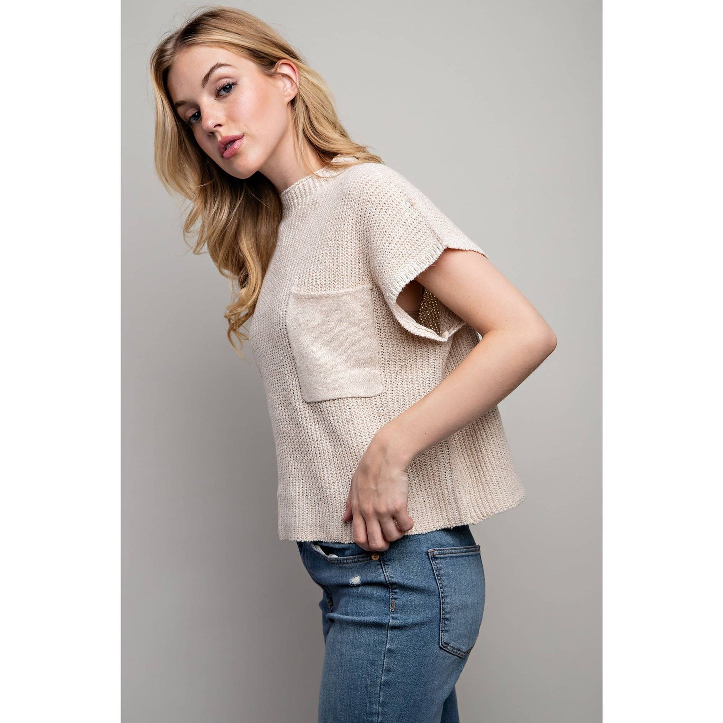 Drop Shoulder Sweater Top