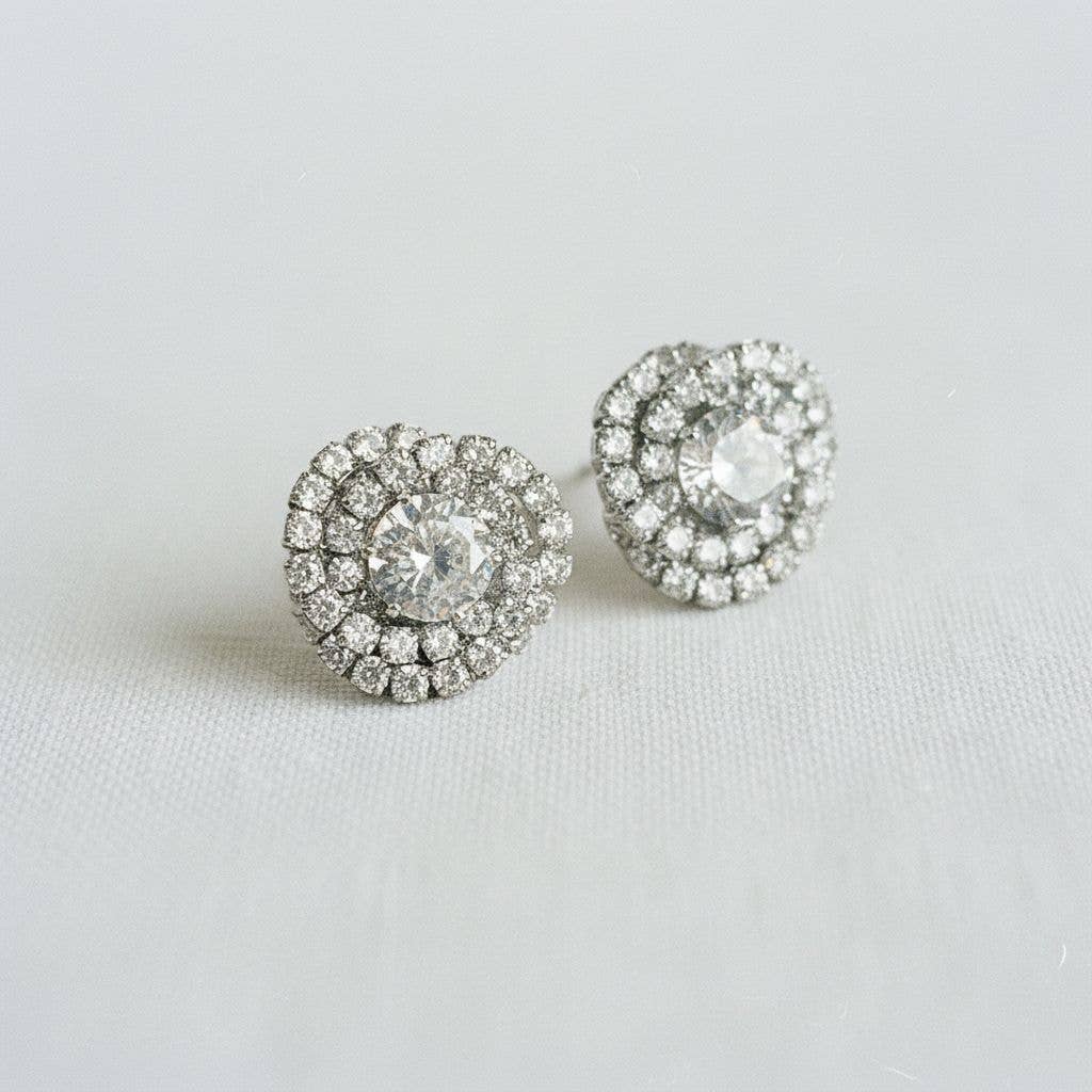 Luxury Vintage-Inspired Gemstone Drop Earrings