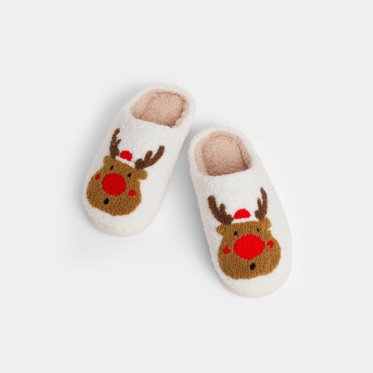 Happy Feet Slippers- Reindeer