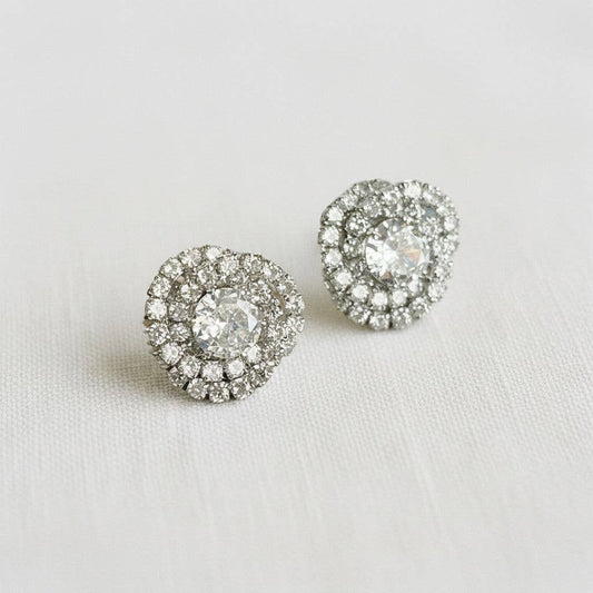 Luxury Vintage-Inspired Gemstone Drop Earrings