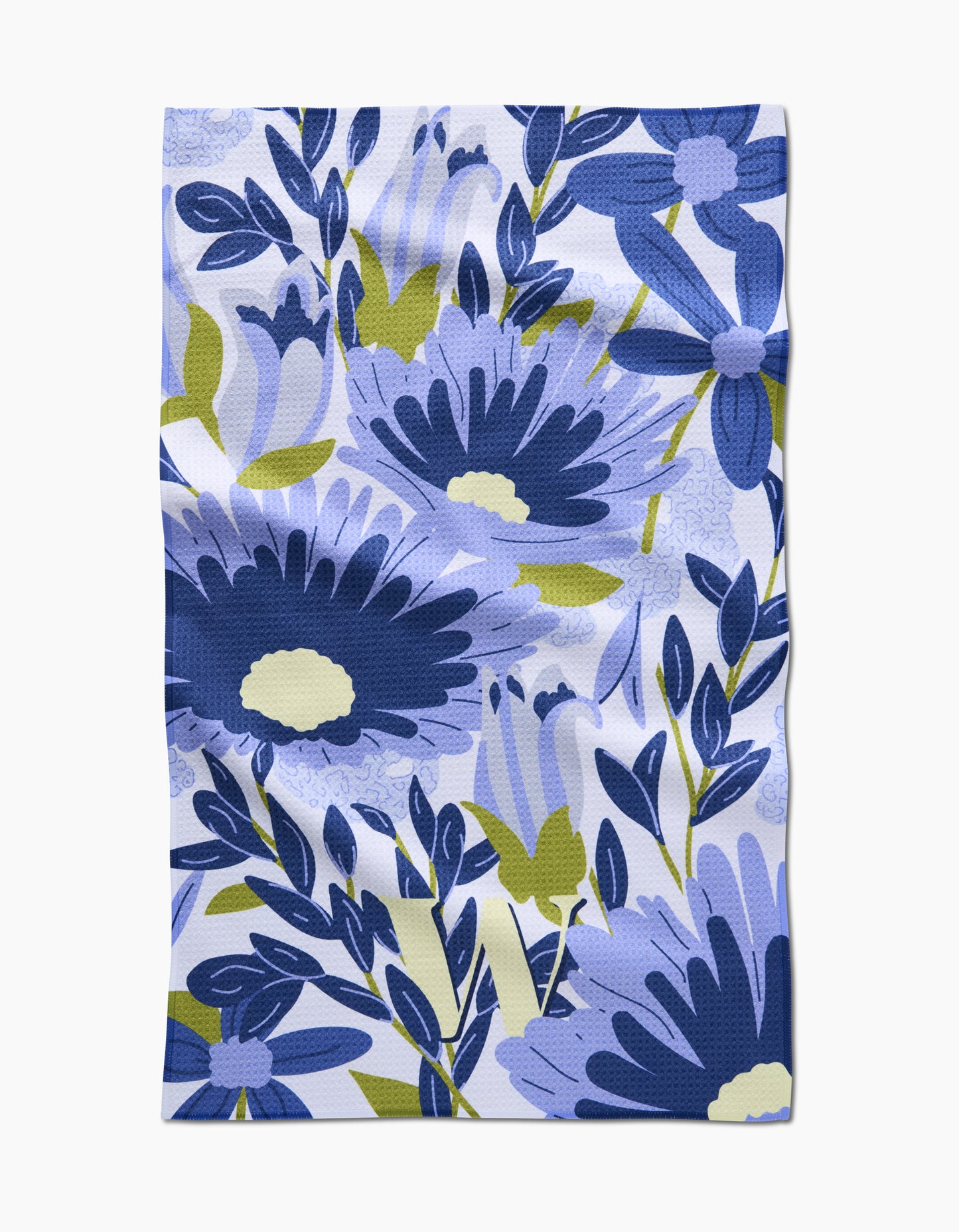 Geometry Monogram Floral Tea Towel