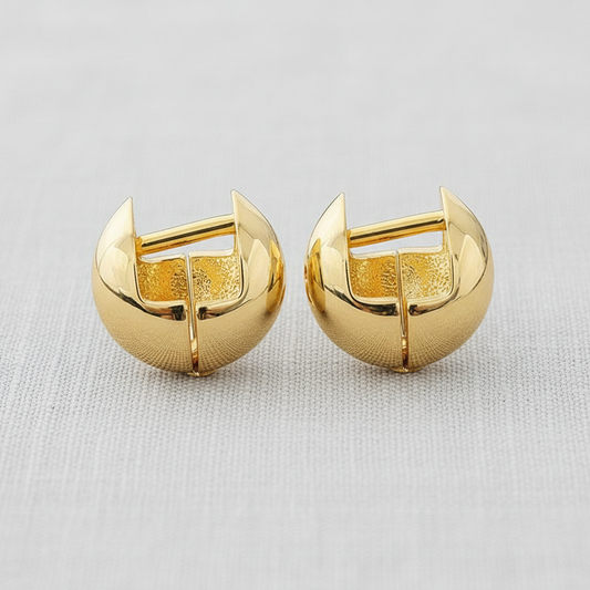 Chic Geometric Ball Drop Earrings