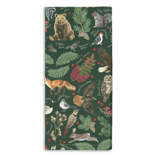 Winter Flora & Fauna Kitchen Towel