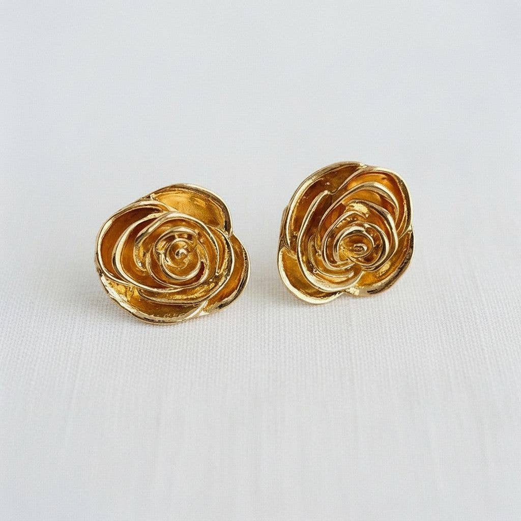 Floral Design Drop Earrings