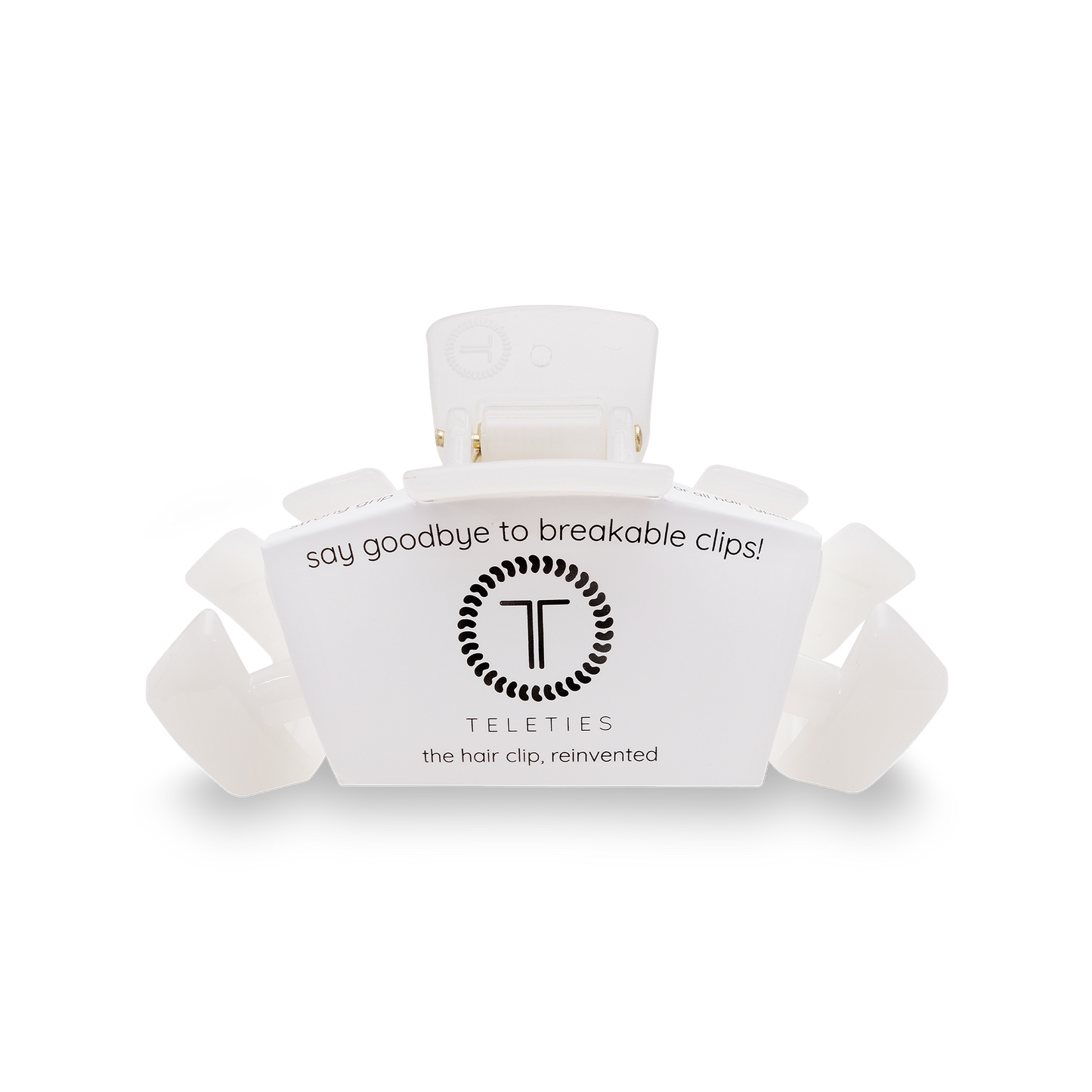 Teleties Classic Coconut White Small Hair Clip