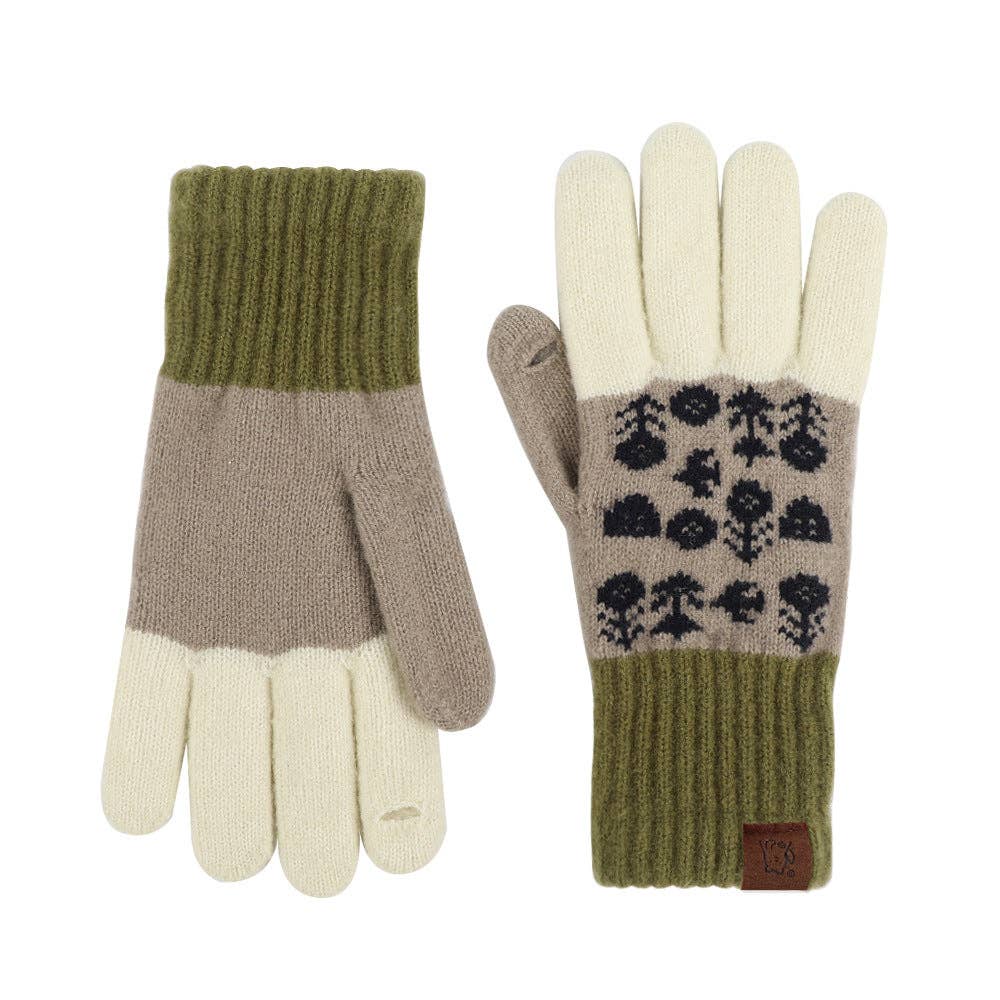 Jacquard Touch Screen Thicken Gloves