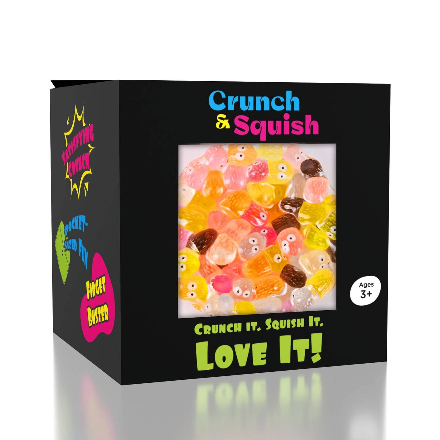 Crunch & Squish Candy Series Crunchy Squishy Stress Ball Fidget Toy (1pc) Color Ships Assorted