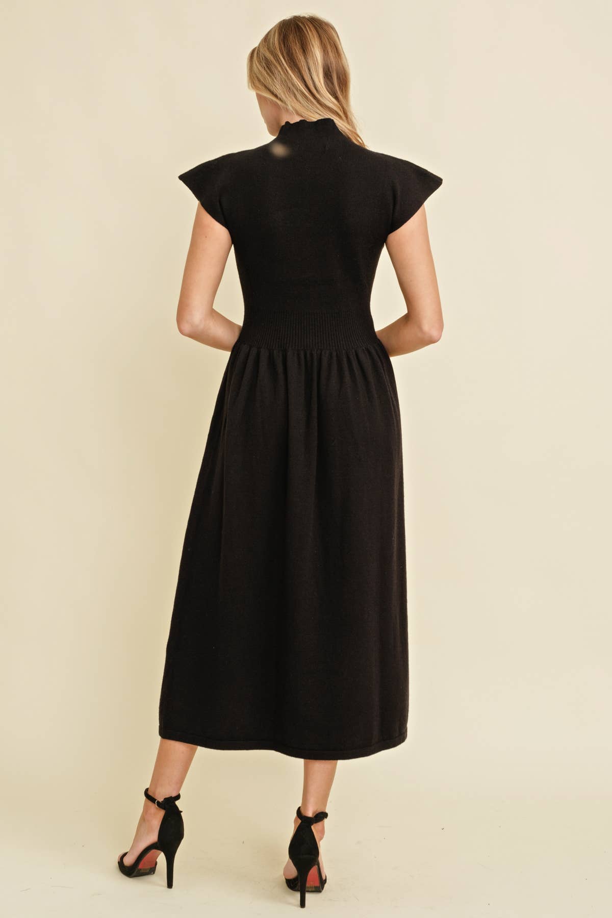 Mock Neck Maxi Dress