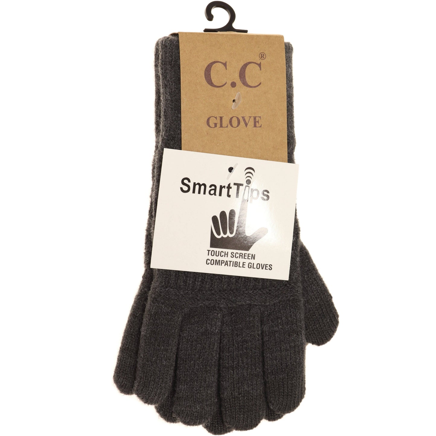 Classic Knit Gloves G9018: Dk. Grey