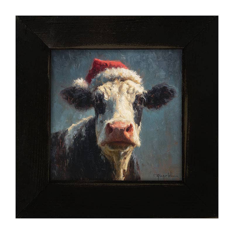 Santa Hat Cow