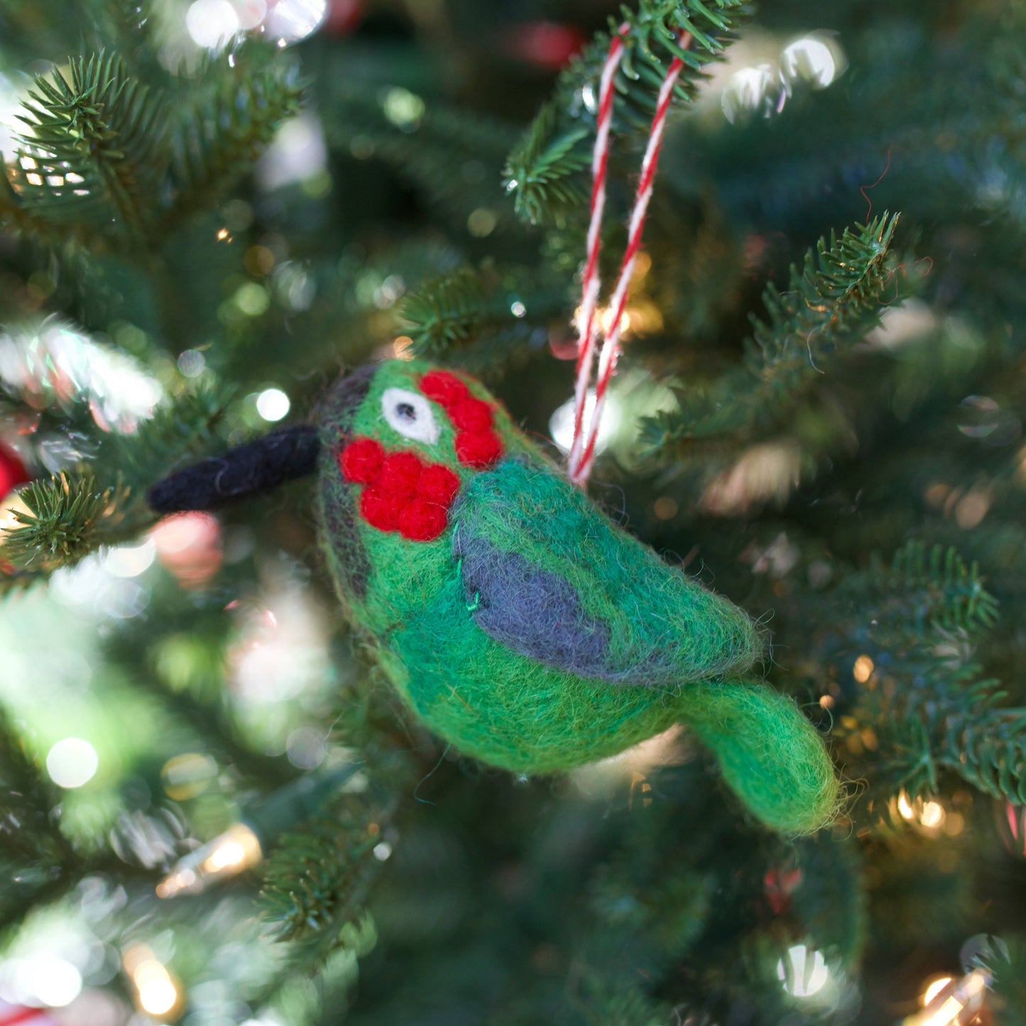 Felt Bird Christmas Ornament