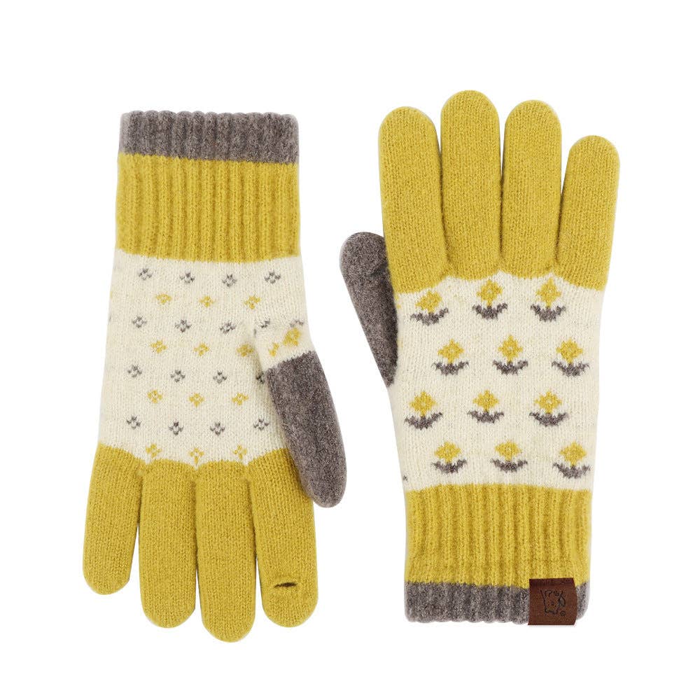 Jacquard Touch Screen Thicken Gloves