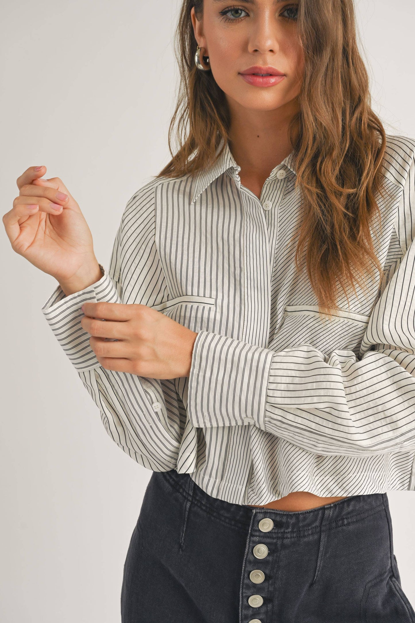 Button down Striped Shirt