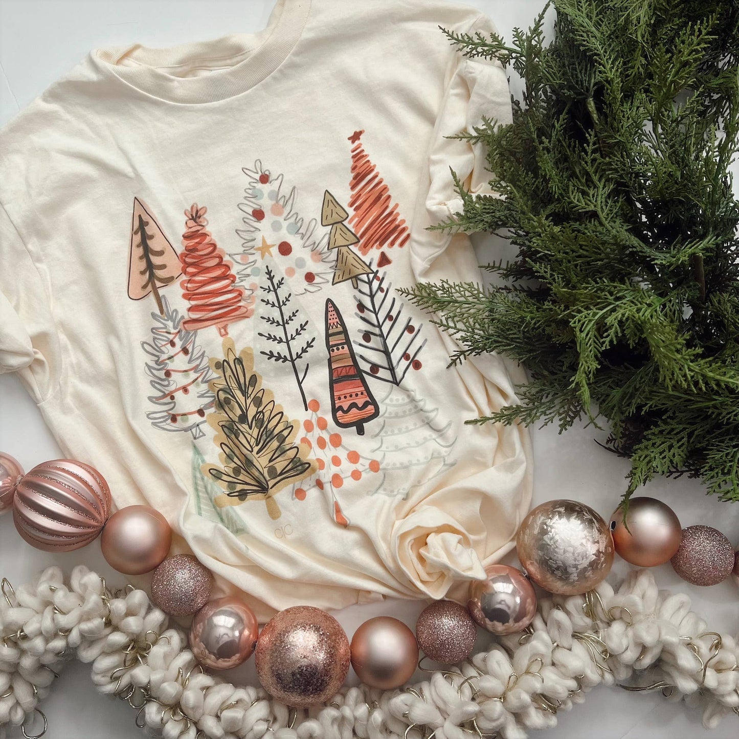 Boho Christmas Tree Farm Graphic Tee