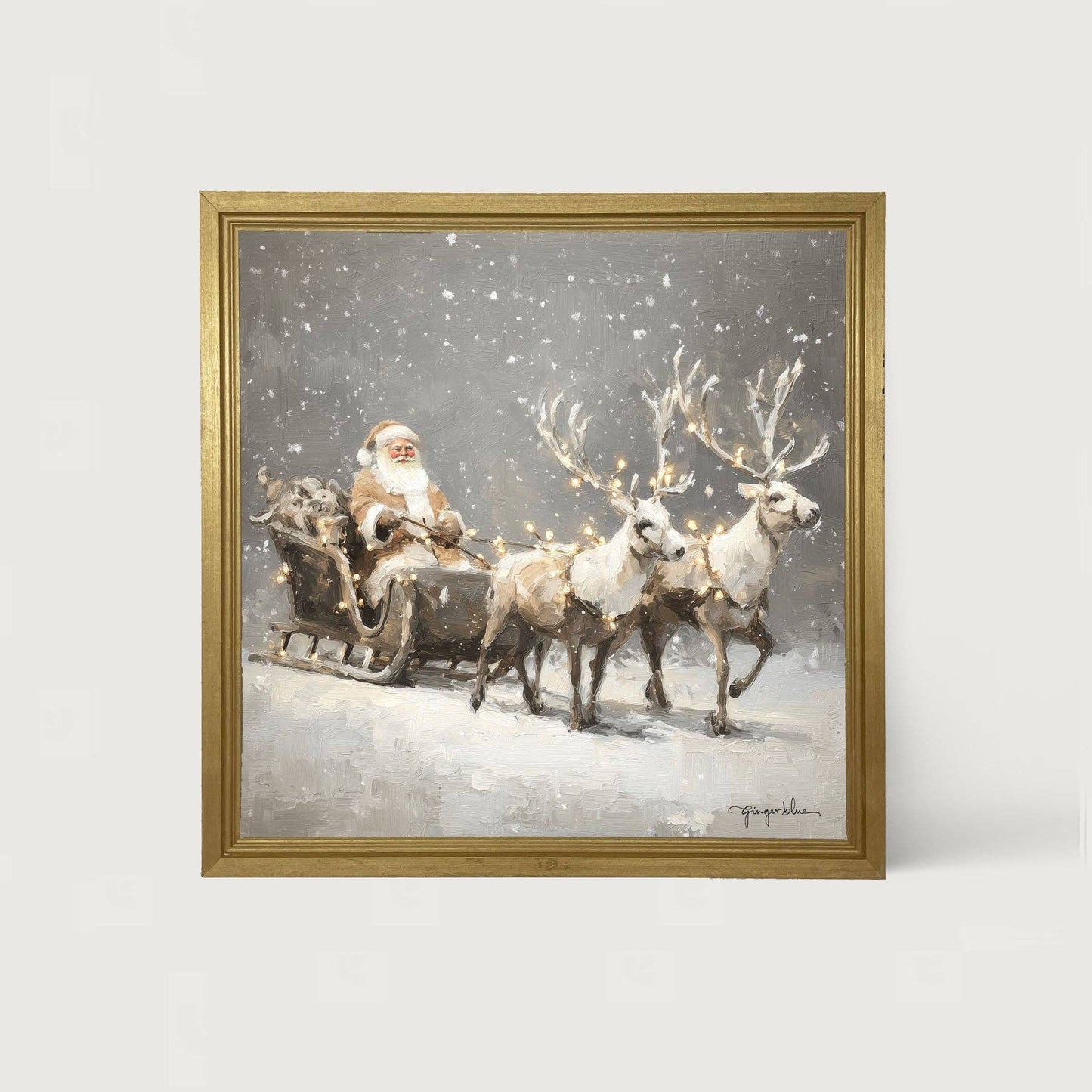 Christmas Lights on Sleigh
