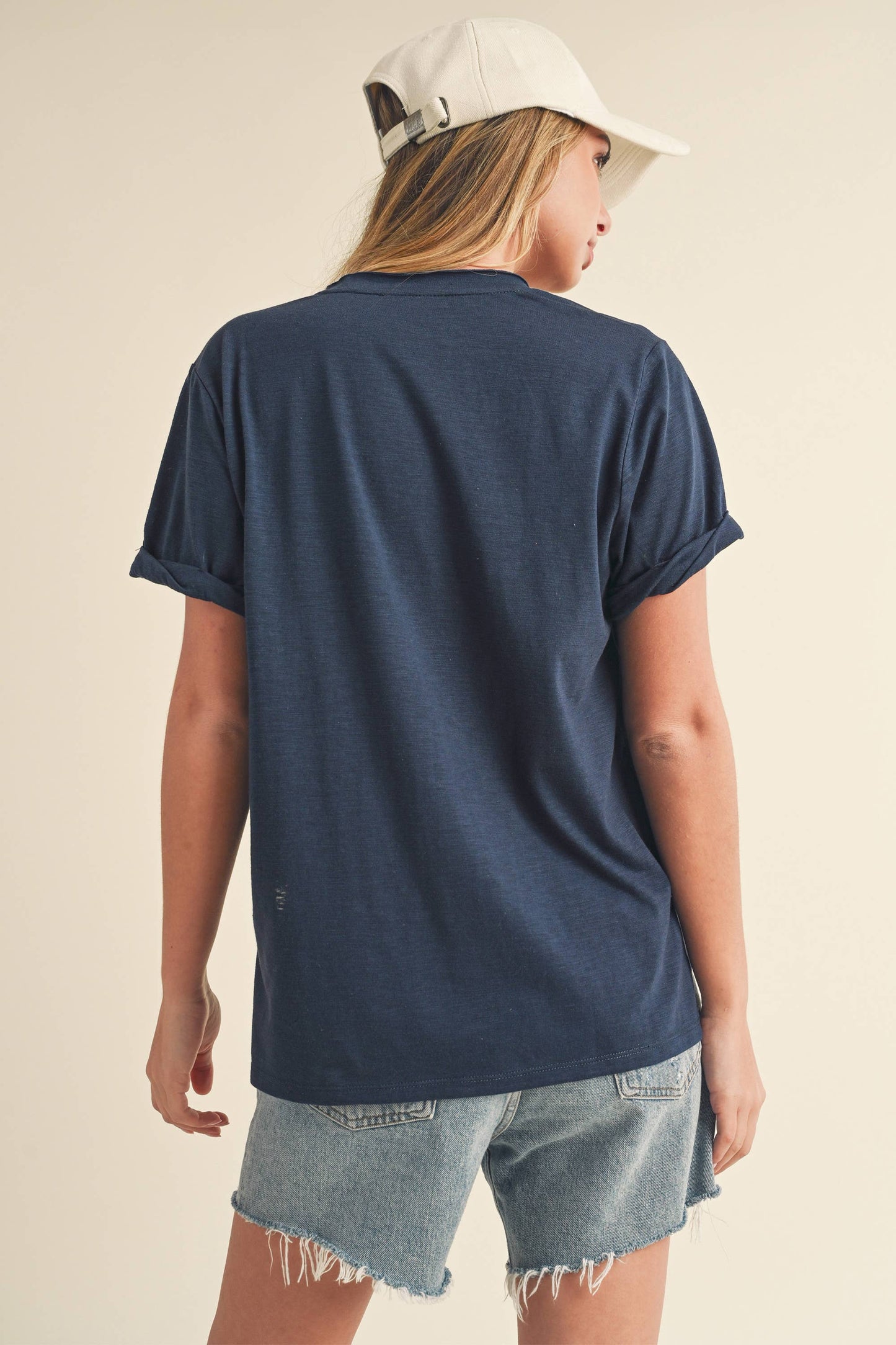 Zoie V-Neck Short Sleeve Top