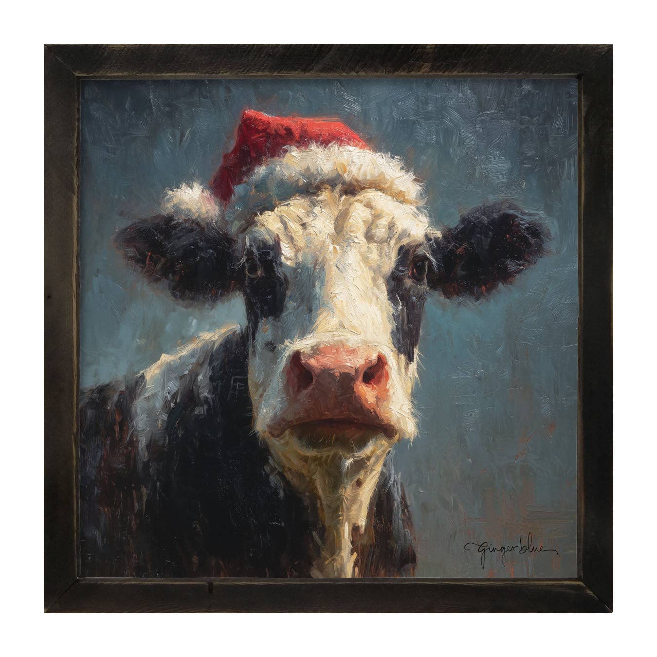 Santa Hat Cow