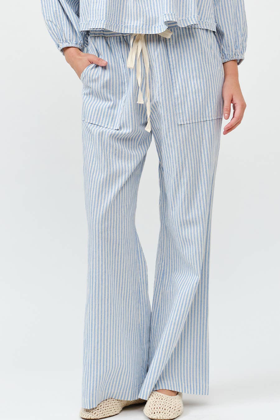 Striped Wide Pants