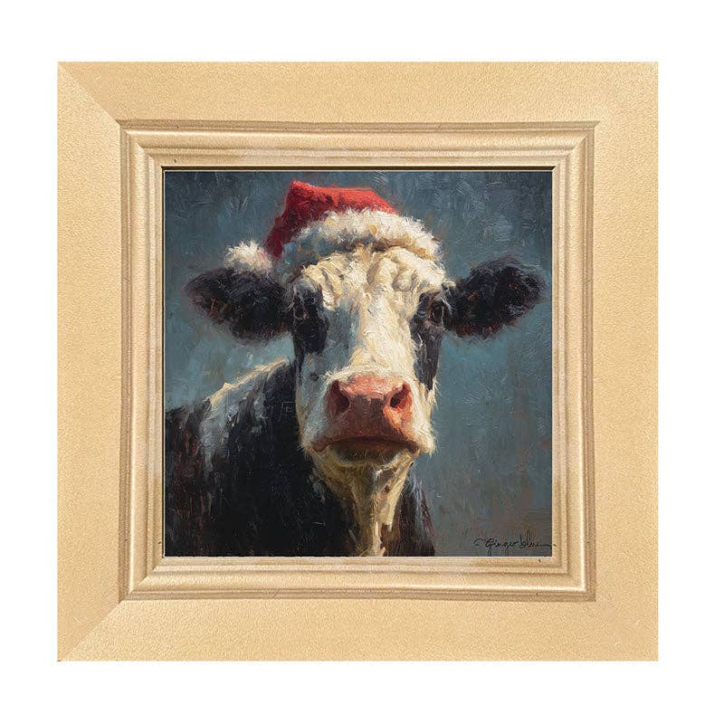 Santa Hat Cow