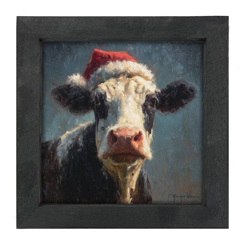 Santa Hat Cow