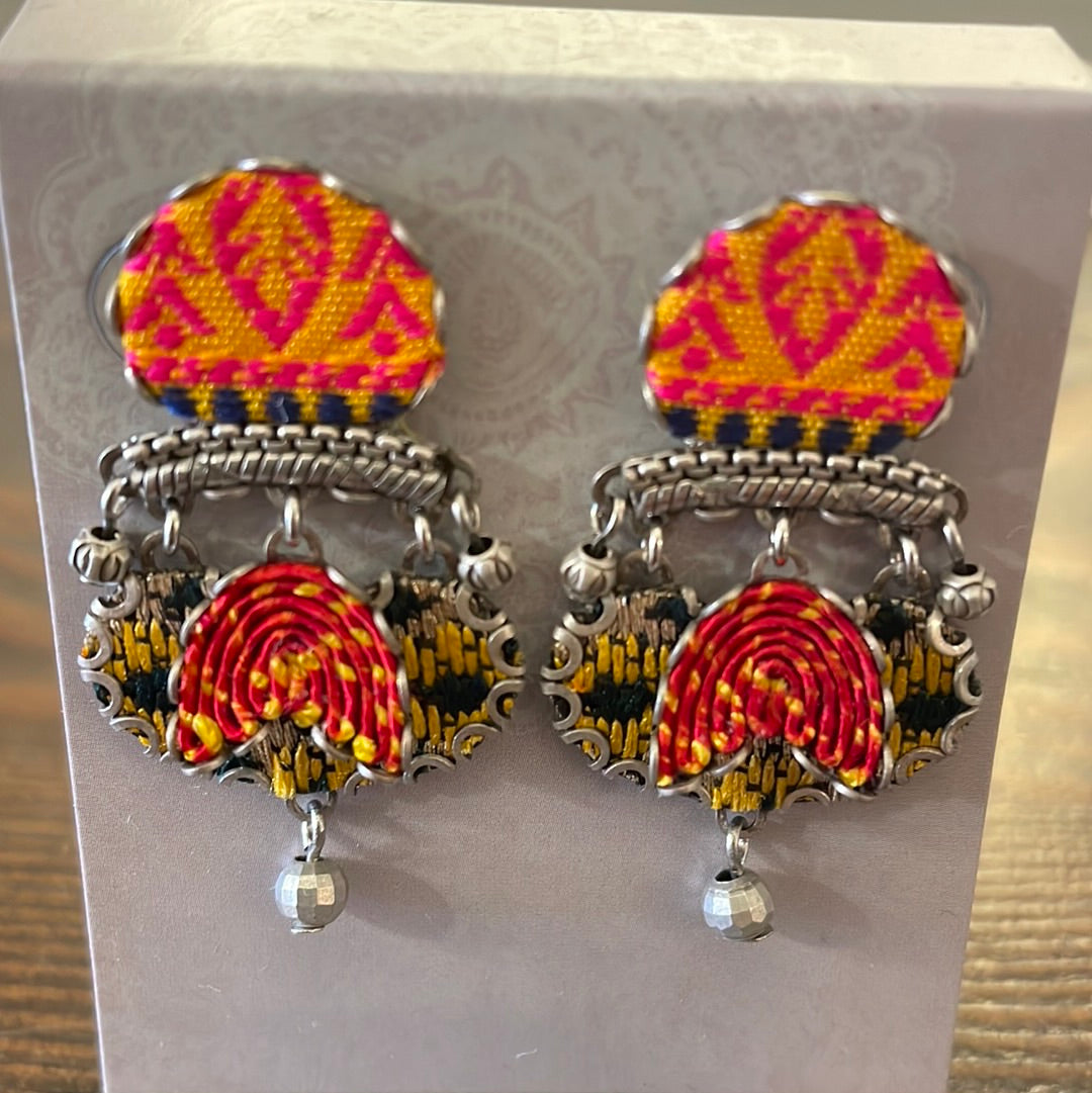 Embroidered Dream Earrings