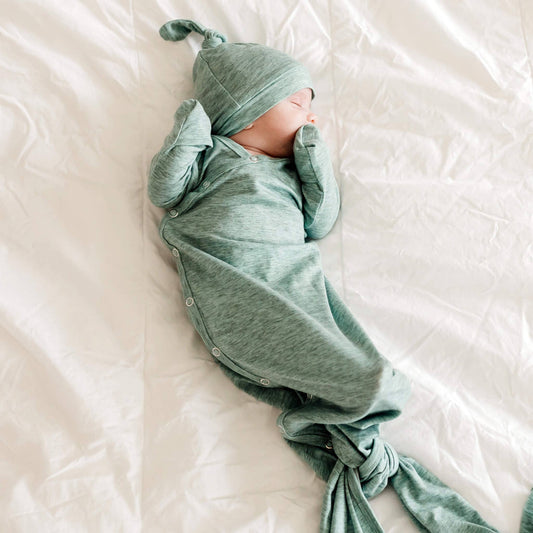 Newborn Knotted Gown - Emerson
