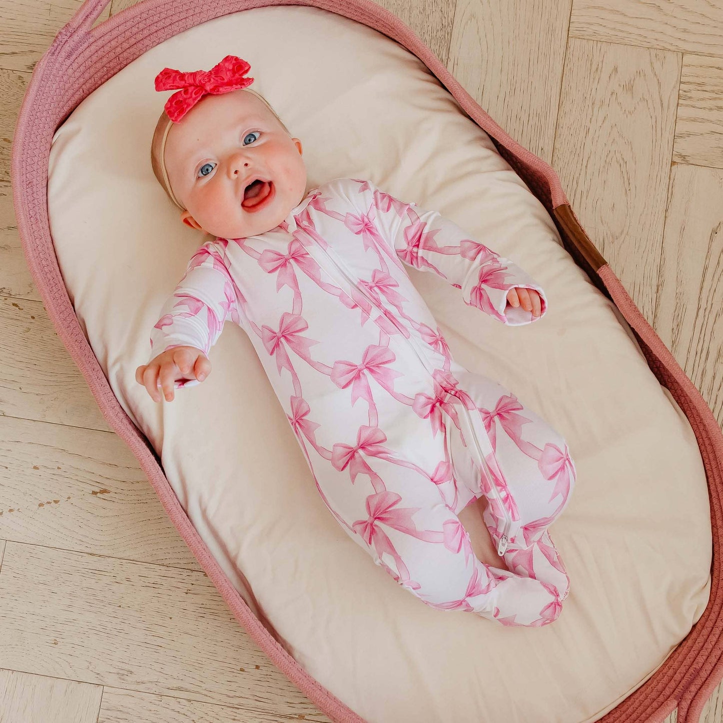 Bamboo Zip-Up Footie Pajama - Bow My Gosh