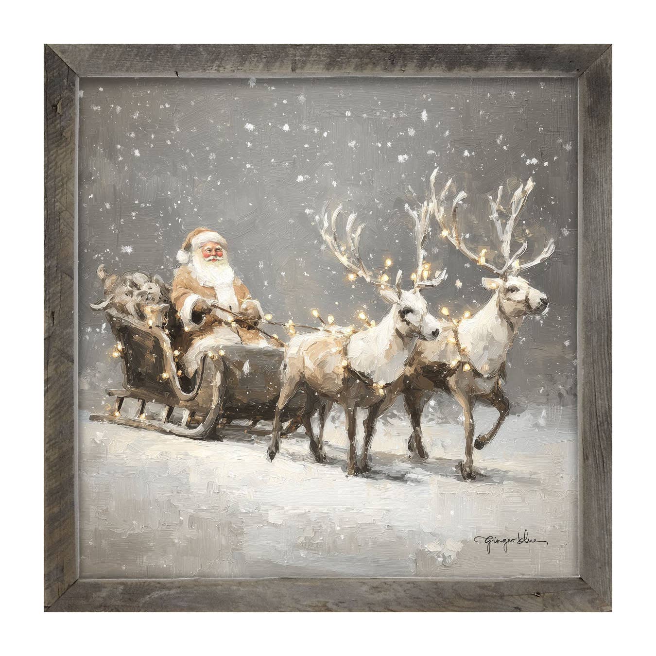 Christmas Lights on Sleigh