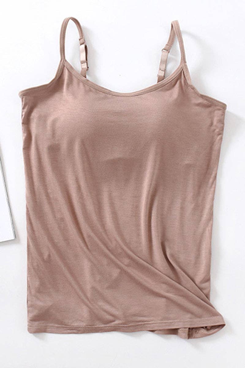 Khaki sleeveless Camisole Top