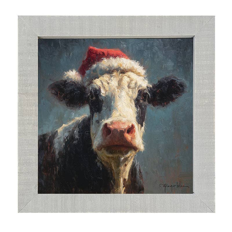 Santa Hat Cow