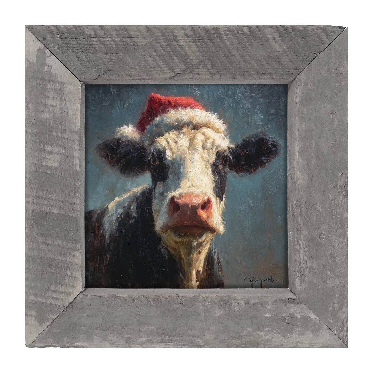 Santa Hat Cow
